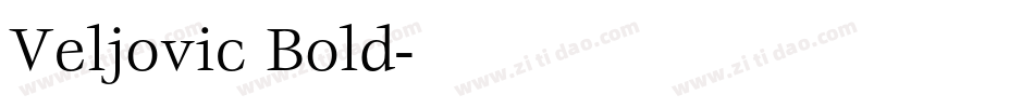 Veljovic Bold字体转换